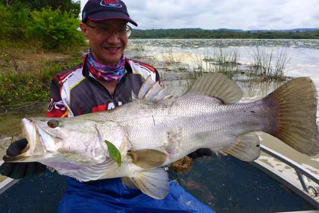 Nile perch fishing with tilapia bait Murchison Falls, Uganda, Africa